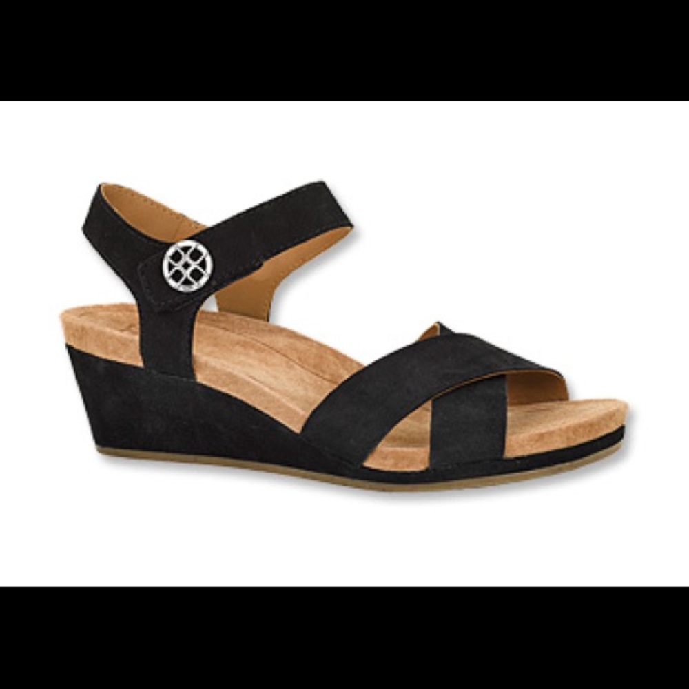 Ugg Black Leather Veva Sandal